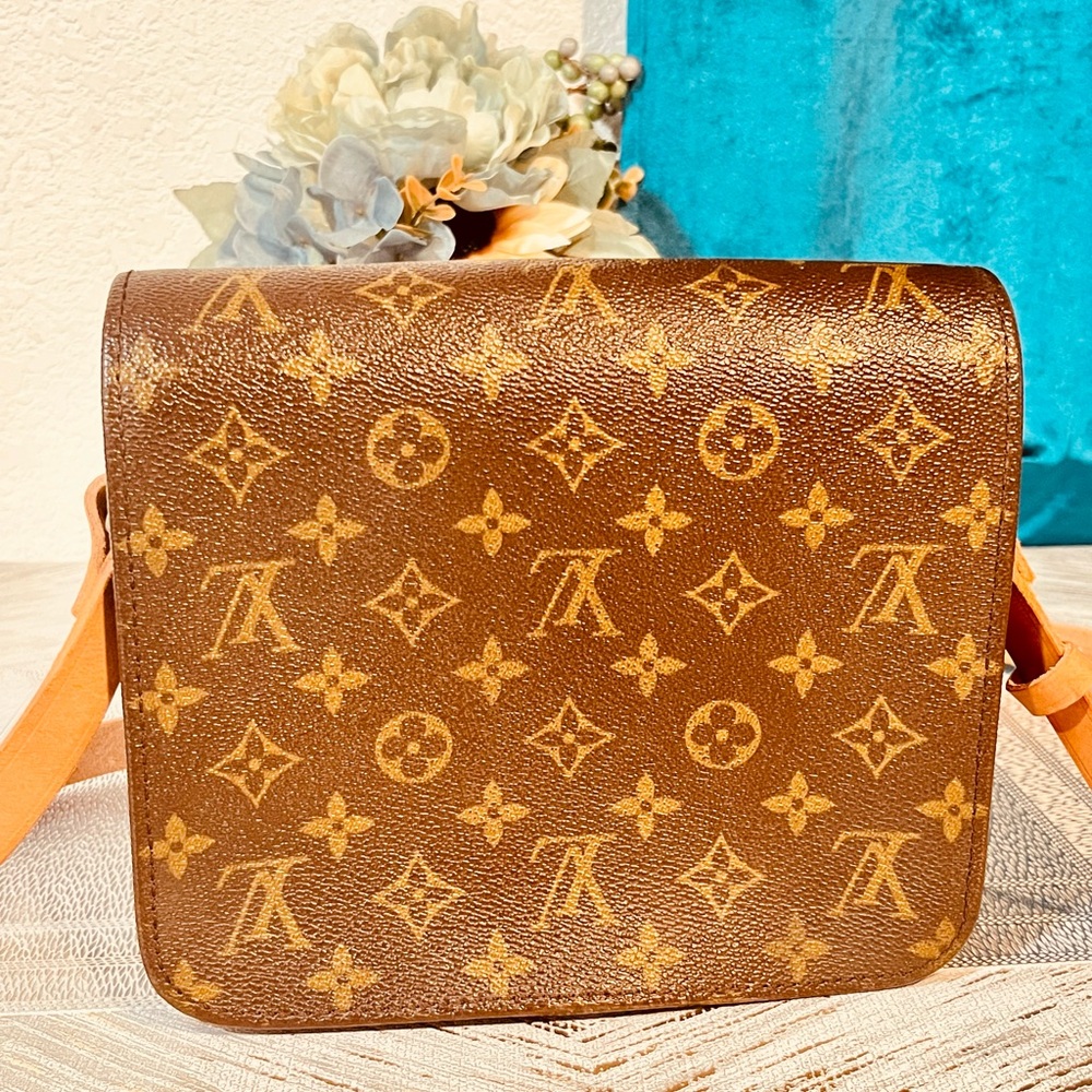 Louis Vuitton Monogram Crossbody Bag Brown Tan - Picture 6 of 14